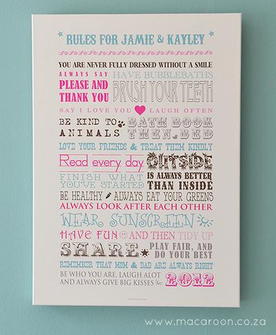 Personalised House Rules